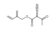 2-methylene-3-butenyl 2-diazo-3-oxobutanoate Structure
