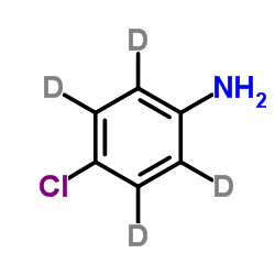 4-氯苯-2,3,5,6-D4-胺结构式
