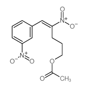 [4-nitro-5-(3-nitrophenyl)pent-4-enyl] acetate结构式