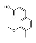 3-(3-甲氧基-4-甲基苯基)丙烯酸结构式