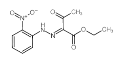 Butanoic acid, 2-[(2-nitrophenyl)hydrazono]-3-oxo-, ethyl ester (en) Structure