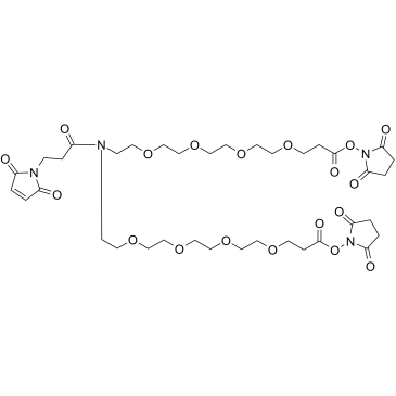 N-Mal-N-bis(PEG4-NHS ester)结构式