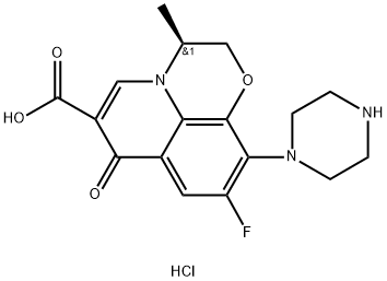 左氧氟沙星杂质A(盐酸盐)结构式