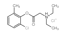 (2-chloro-6-methyl-phenoxy)carbonylmethyl-diethyl-azanium chloride Structure