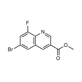 6-溴-8-氟喹啉-3-甲酸甲酯结构式