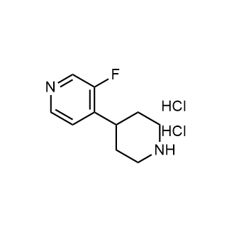 3-氟-4-(哌啶-4-基)吡啶二盐酸盐结构式