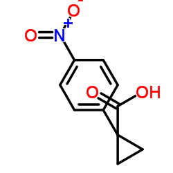1-(4-Nitrophenyl)cyclopropanecarboxylic acid Structure