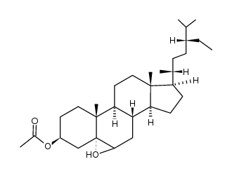 β-sitosterol 5,6-epoxide acetate Structure