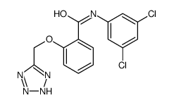 N-(3,5-dichlorophenyl)-2-(2H-tetrazol-5-ylmethoxy)benzamide Structure