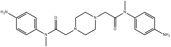 2,2'-(哌嗪-1,4-二基)双(N-(4-氨基苯基)-N-甲基乙酰胺)(尼达尼布杂质)结构式