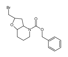 (3aS*,7aS*)-Benzyl 2-(bromomethyl)hexahydrofuro[3,2-β]pyridine-4(2H)-carboxylate结构式