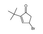 4-bromo-2-tert-butyl-cyclopent-2-enone结构式