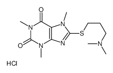 dimethyl-[3-(1,3,7-trimethyl-2,6-dioxopurin-8-yl)sulfanylpropyl]azanium,chloride结构式
