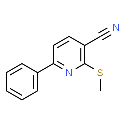 2-(Methylsulfanyl)-6-phenylnicotinonitrile Structure