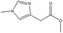 1-甲基-4-咪唑乙酸甲酯结构式