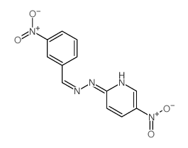 Benzaldehyde, 3-nitro-,2-(5-nitro-2-pyridinyl)hydrazone structure