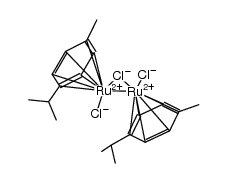 [(p-Me-C6H4-CH(CH3)2)2Ru2Cl2(μ-Cl)(μ-H)] Structure
