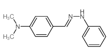 Benzaldehyde,4-(dimethylamino)-, 2-phenylhydrazone Structure