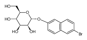 6-溴-2-萘基α-D-甘露吡喃糖苷结构式