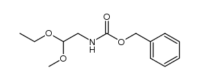 benzyl (2-ethoxy-2-methoxyethyl)carbamate结构式
