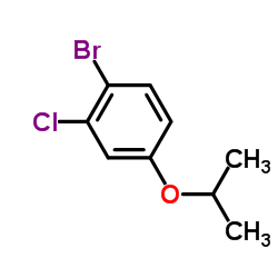 1-Bromo-2-chloro-4-isopropoxy-benzene结构式
