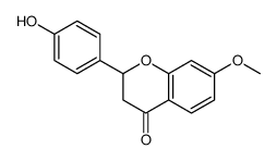 2-(4-hydroxyphenyl)-7-methoxy-2,3-dihydrochromen-4-one Structure