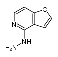 4-hydrazino-furo[3,2-c]pyridine结构式