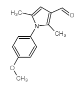 1-(4-甲氧基苯基)-2,5-二甲基-1H-吡咯-3-甲醛结构式