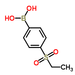 4-乙烷磺酰苯硼酸结构式