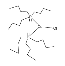 [(tri-n-butyl-phosphane)2CuCl] Structure