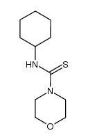 (cyclohexylamino)morpholin-4-ylmethane-1-thione Structure