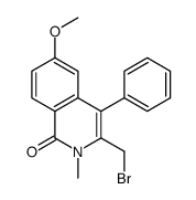 3-(bromomethyl)-6-methoxy-2-methyl-4-phenylisoquinolin-1-one Structure