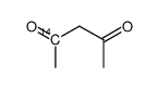 acetylacetone{2-(14)C} Structure