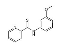 N-(m-methoxyphenyl)-2-pyridinecarbothioamide Structure