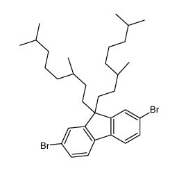 2,7-dibromo-9,9-bis[(3R)-3,7-dimethyloctyl]fluorene Structure