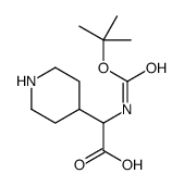2-(Boc-氨基)-2-(4-哌啶基)乙酸图片