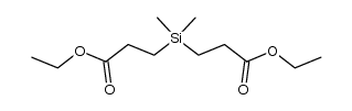 3,3'-dimethylsilanediyl-bis-propionic acid diethyl ester结构式