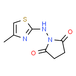 2,5-Pyrrolidinedione, 1-[(4-methyl-2-thiazolyl)amino]- (9CI)结构式