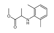 methyl N-(2,6-dimethylphenyl)-DL-alaninate Structure