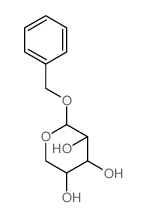 b-D-Arabinopyranoside,phenylmethyl Structure