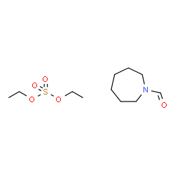 diethyl sulphate, compound with hexahydro-1H-azepine-1-carbaldehyde (1:1)结构式