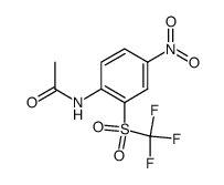 N-(4-nitro-2-((trifluoromethyl)sulfonyl)phenyl)acetamide结构式