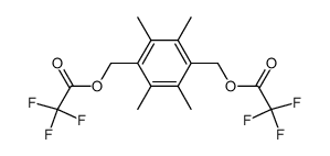 (2,3,5,6-tetramethyl-1,4-phenylene)bis(methylene) bis(2,2,2-trifluoroacetate) Structure