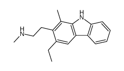 3-Ethyl-N,1-dimethyl-9H-carbazole-2-ethanamine structure