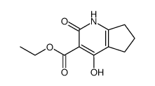 ethyl 2,4-dihydroxy-6,7-dihydro-5H-cyclopenta[b]pyridine-3-carboxylate结构式