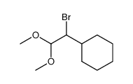 2-bromo-2-cyclohexyl-1,1-dimethoxyethane Structure