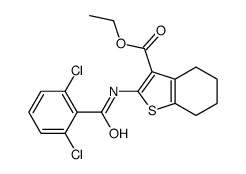 ethyl 2-[(2,6-dichlorobenzoyl)amino]-4,5,6,7-tetrahydro-1-benzothiophene-3-carboxylate Structure