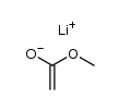 lithium enolate of methyl acetate Structure