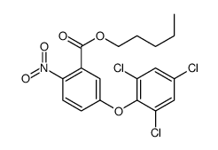 pentyl 2-nitro-5-(2,4,6-trichlorophenoxy)benzoate Structure