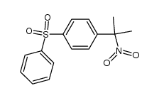 2-nitro-2-(p-(phenylsulfonyl)phenyl)propane结构式